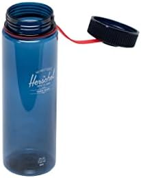 Garrafa de água de plástico Herschel, marinha/vermelho