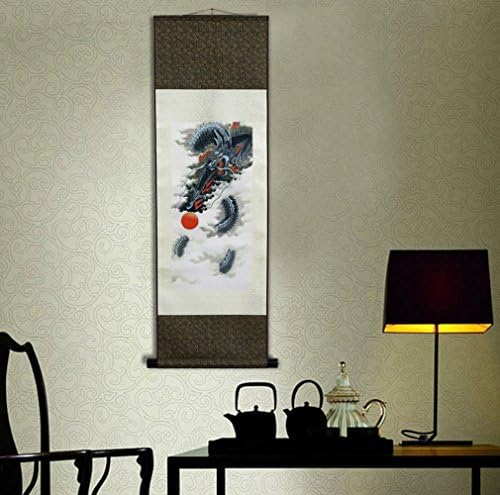 Sweethome Asian Silk Scroll & Picture Roll & Wall Scroll Caligraphy pendure obras de arte