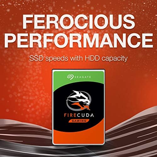 Seagate Firecuda 500 GB Desempenho Híbrido Solid Drive SSHD - 2,5 polegadas SATA 6GB/S Flash acelerado para laptop para jogos - embalagem