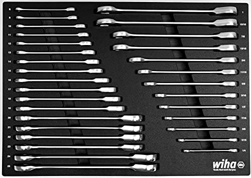 31 Peças Ratcheting Chave de bandeja - SAE e métrica One Tamanho e 1/2 ”Drive Standard e Deep Socket Bandey Set