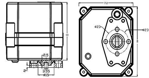 10n.M Controle de duas semanas 9-24VAC/DC Normalmente fechado Atuador de válvula de esfera elétrica/controlador/interruptor de controle/acionamento motor