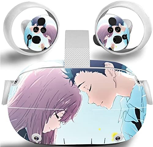 Uma voz silenciosa Anime-Oculus Quest 2 Skin VR 2 Skins Headsets and Controllers Sticker Protetive Decal