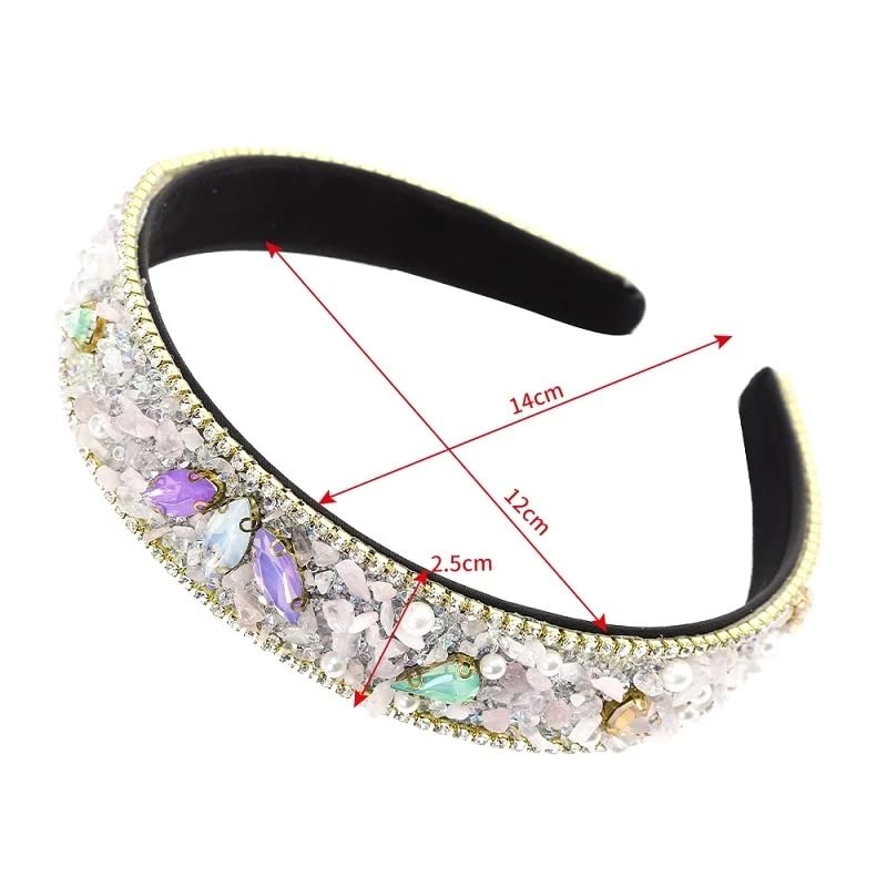 N/A Pérola Rhinestone Bandas de cabeça Mulheres acessórios de cabelo Cabeça de cabeceira faixas de cabelo Cristal Hair Hoop