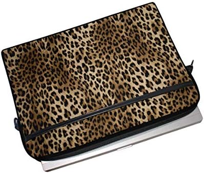 Impressão de leopardo de animais vintage 13 13,3 14 polegadas de laptop Mensageiro da bolsa da caixa