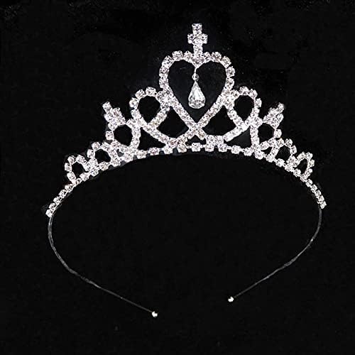 Coroa de jóias de cabelo Tiaras para mulheres Pearl Princesa Tiara Crystal Crown Girl Girls Amante PROM Presente Cabelo