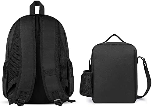 Damtma colorido rabiscos de música backpack de 3 peças e lagop mackpack de laptop com bolso de zíper dianteiro, bolsos