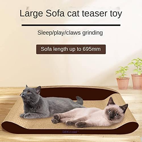 Sofá de papel de papelão corrugado NC CAT Scratch Boarding Board Board Board Cat Toy Cat Sofá Máximo 695cm