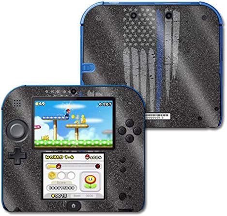 MightySkins Glitter Glitter Skin para Nintendo 2DS - Linha azul fina | Acabamento de brilho protetor e durável de alto brilho