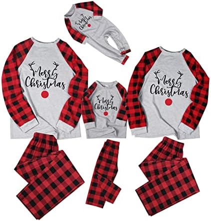 Pijama da família SleepWear Christmas Matching Roupfits, Christmas Combking Family Loungewear Roupfits Combining Family Paijama