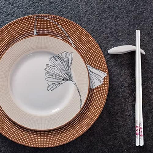 Havamoasa Chotosticks reutilizáveis ​​de cerâmica Floral Porcelana Anti-Slip Tableware para Restaurante de Cozinha 5 Pauzinhos