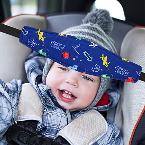 2 peças Baby Carseat Head Support Band Strap Headrest Filler Seat Sleep Sleest Cardes Decoh Relear Head Strap Band para crianças crianças criança criança