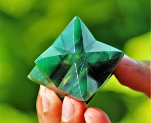 Cristais de Jade Africanos de Jade Africana Polida Cristais Cura Cura Meditação Merkaba Star Meditação Sagrada Feng Shui Aura