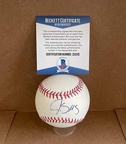 James Shields Rays/White Sox/Royals assinado Auto M.L. Baseball Beckett Z51535