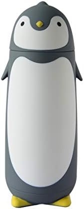 Garrafa de água de desenho animado de Chezmax Penguin para crianças de água de água 10,0oz azul