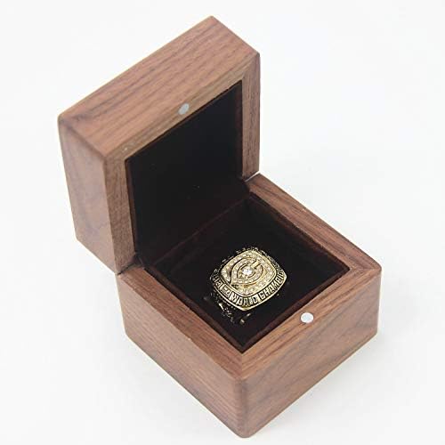 Chi 1985 Urso Campeões mundiais Ring [Payton] Com Deluxe Black Walnut Wooden Box Tamanho 11 Anéis de Natal Anéis