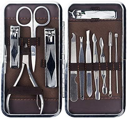 TRDYBSK 12 PCS Manicure Set Tool Tool multifuncional Ferramenta de unhas de aço inoxidável UNIG UNIG UNID CLIPPS