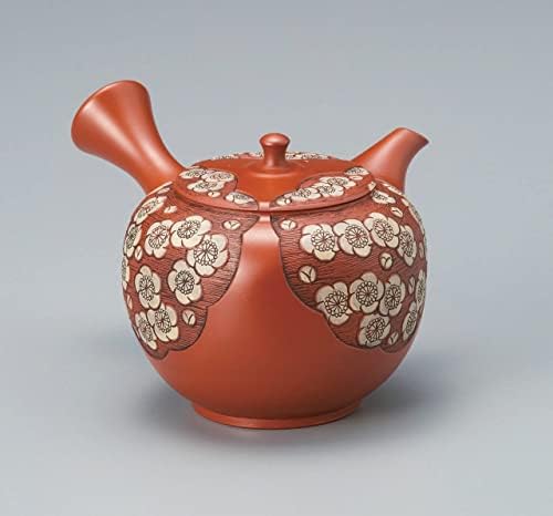 Kyusu bule, filtro de chá de cerâmica. 210cc Tokoname Yaki, cerâmica japonesa. TKNM-21M-0055