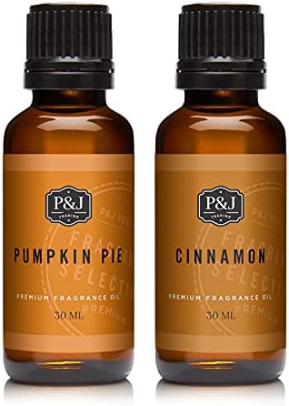 P&J Trading - Cinnamon & Pumpkin Pie Fragrance Oils - Óleo perfumado de grau premium - 30 ml - 2 pacote
