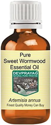 DevPrayag Pure Sweet Wormwood Óleo essencial com vapor de gotas de vidro destilado 100ml x 2