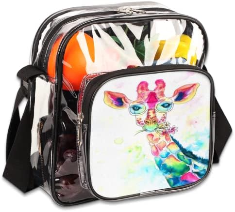 Clear Bag Stadium Aprovado Bolsa Clear Crossbody Messenger bolsa transparente bolsa de concerto clara bolsa clara