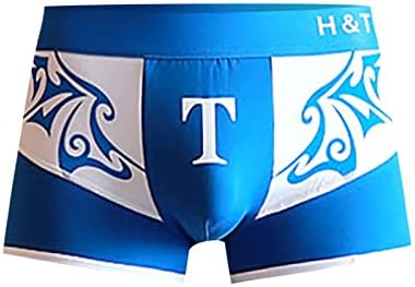 Boxers para homens de roupas íntimas masculinas de cueca de algodão impressão Sexy Youth Four Seasons Mid Caist Boxer Cotton