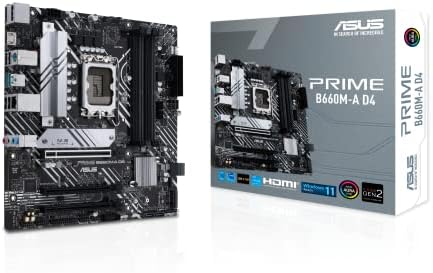 ASUS Prime B660M-A D4 Intel LGA 1700 Micro ATX Placa-mãe