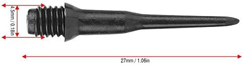 Dicas de dardo de 100 pcs, rosca ponta macia pontas de dardo plástico manchas de dardo de agulha dicas macias de substituição