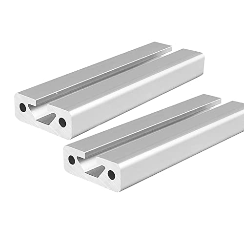 Mssoomm 2 pacote 1540 Comprimento do perfil de extrusão de alumínio 21,65 polegadas / 550 mm Silver, 15 x 40mm 15 Série T Tipo T