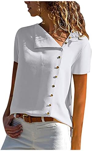 Yubnlvae camisetas blusas de moda para mulheres quadradas de pescoço da moda Casual Gráfico Casual Manga curta Plus Size Plus Tamanho