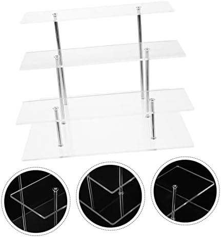 Zerodeko 2pcs Modelos Perfumes -Portador da camada de camada Figura Figura Riser Stair -Type for Stands Stands Exibindo Jóias de Jóias