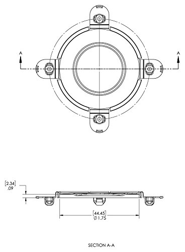 CAPLUGS QTLF150-0750Q1 PLÁSTICO TOLGLE BLOCK Flange Protector. TLF-150-0750, PE-LD, Classe de pressão 150 Tamanho