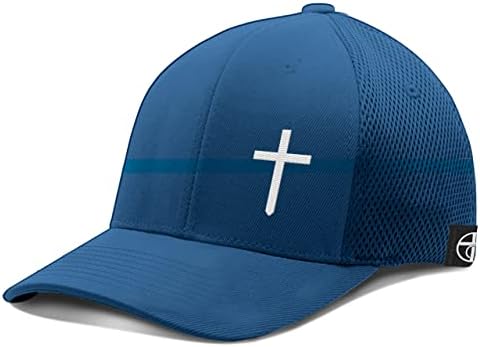 Nosso verdadeiro deus Cross Flexfit Hat for Casual Wear - Bonicim de beisebol para homens Flex Flex Flue Fit Ultrafibre Airmesh Cap
