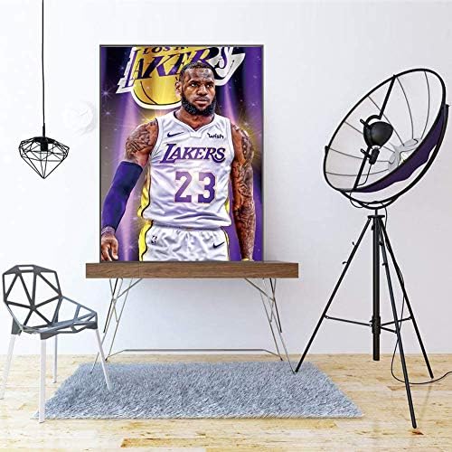 LeBron James Canvas Arte da parede, Lakers Poster Arte da parede Prinha, Star Forever Legend Picture Artwork para decoração