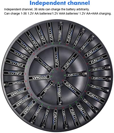 Palowextra 36 Bay AA AAA carregador de bateria rápido carregador doméstico de bateria para KTV Hotel 1.2V NIMH/NICD