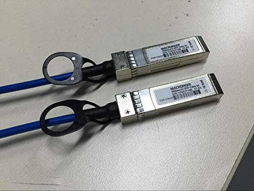 MacRoreer Blue 10g SFP+ Cabo de conexão direta, 10GBE SFP+ para SFP+ DAC Twinax Cabo para extremo, 0,5 metros Passivo de baixa