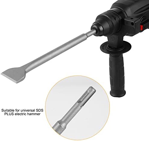 Firecore 7 peças com ponta de gabinete com ponta de martelo rotativo SDS-PLUS Conjunto de broca de martelo e cinzel 3pcs Conjunto para SDS além de bits de escalonamento de ponto plano Ferramenta de broca rotativa definida