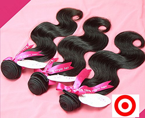 Hair Dajun 7a 3 feixes de cabelo com fechos de renda intermediária Virgem chinesa Remy Human Human Body Wave Color natural 14