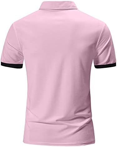 Camisa de golfe masculina Casual Sports V Cola pesco