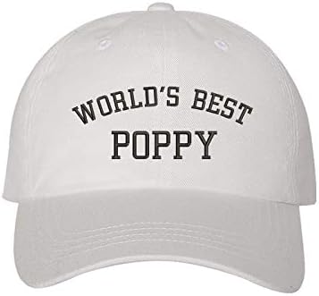 Melhor chapéu de beisebol de papoula do mundo - presente de vovô para chapéus de papai
