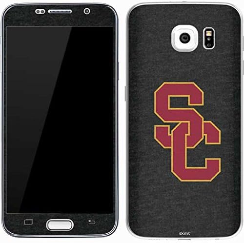 Skinit Decalk Phone Skin Compatível com Galaxy S7 - Licenciado Oficialmente licenciado USC USC Grey Logo Design