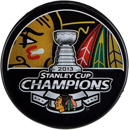 Chicago Blackhawks não assinado 2013 Cup Campions Hockey Puck - Pucks não assinados