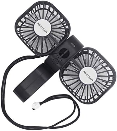 Fã do Kesyoo USB Colar Fan Handheld Neck pendurado fã de resfriamento de verão pessoal dobrável para viagens ao ar livre fãs