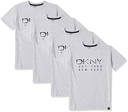 Camiseta gráfica de manga curta DKNY, tee de tee, tenente cinza, 7