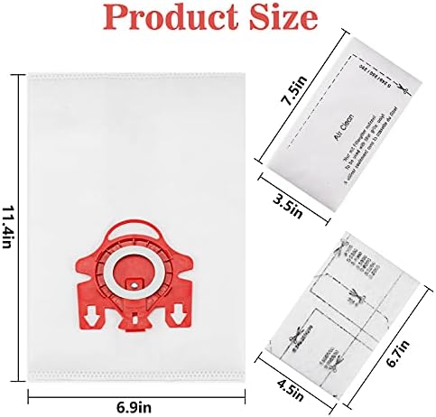 3D Airclean Sacos de poeira substituição para mie.le fjm compact c2 compact c1 completo c1 s241 s290 s300i s500 s700 s4 s6 Series