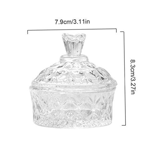 Dappen prato xícaras para unhas de acrílico copo líquido Crystal Clear Glass Bowl, copo de vidro de acrílico para unhas, prato