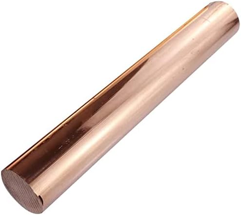 Haste redonda de cobre Lcailiao - matérias -primas Cu para hobbies de artesanato de metal, comprimento 400 mm, diâmetro 12mm