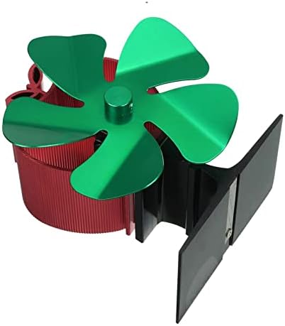 Syxysm mini fã de fogão de natal 5 lâminas de ventilador de leite de madeira queimador de madeira eco amigável fã de lareira