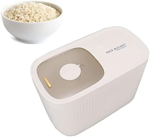 Caixa de armazenamento de grãos de arroz de arroz Zerodis, contêiner de armazenamento de arroz multifuncional com dispensador