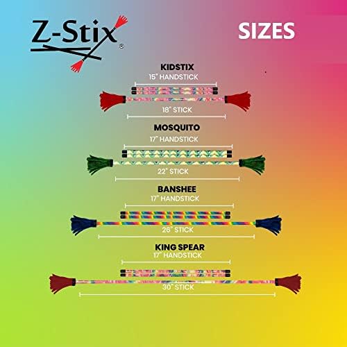 Z -stix Kids feito para pedir manuseio de malabarismo artesanal Flor/Devil Stick - Kids Stix 18 - Série de padrões