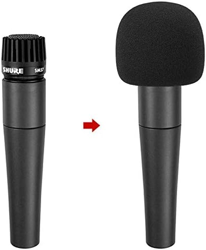 Tampa de espuma do filtro pop SM57 - Tampa de vento de pára -brisa de microfone personalizada compatível com microfone Shure